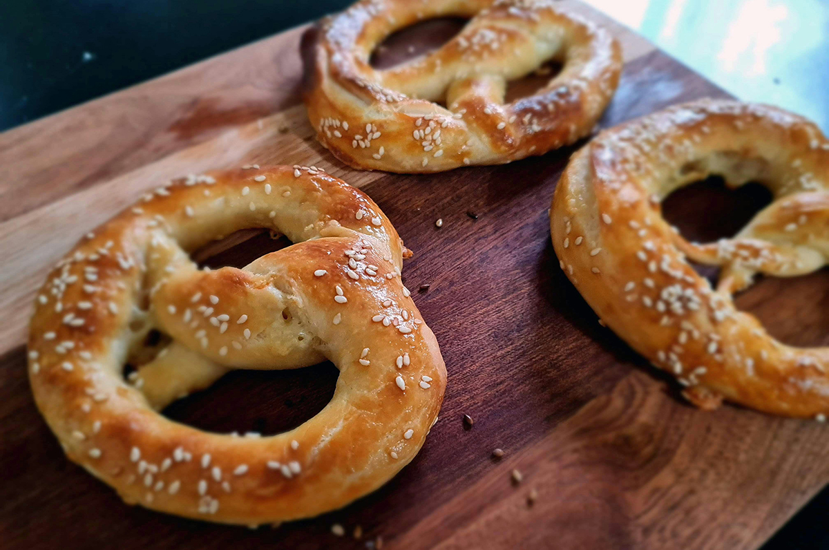 Gros bretzels maison